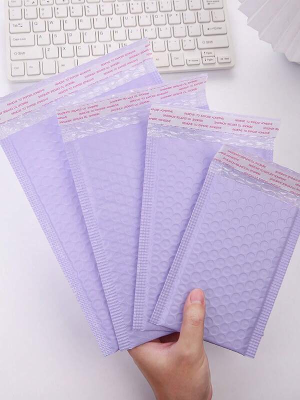 10pcs Light Purple Anti-Shock Packaging Bubble Bag, Various Sizes Suitable For Back To School Office Shipping And Mailing Back To School