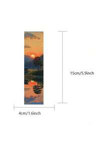 1 包/30 个美丽风景书签，纸质阅读多功能书签 - 彩色 - 查看 3