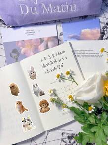 60 piezas de pegatinas de gato para cuadernos y otros libros - Multicolor - Ver 6