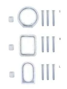 SHEIN 5 件/套水培容器设计 DIY 硅胶模具，简单白色几何形状硅胶模具，适合 DIY