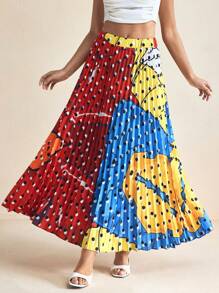 SHAQUITA GARCIA 设计师女士夏季度假多巴胺印花百褶裙 - 彩色 - 查看 7