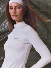 Musera Sport High Neck Zip Through Fitted BBL Sculpt Jacket Musera Sport Active Workout, Padel, Tennis, Racquetball, Pickleball Gym Fitness