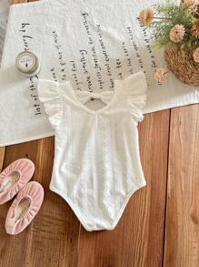 LMoss Kids LMoss Young Girls Bodysuits & Jumpsuits - White - View 2