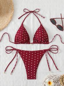 Swim Chiccia 女士海滩夏季服装，随机印花泳衣套装