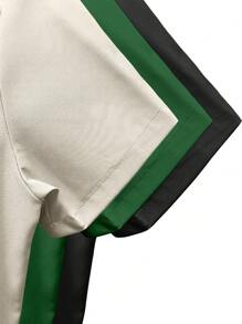 Manfinity Homme Set de 3 camisas casuales de manga corta de unicolor con bolsillo para hombres