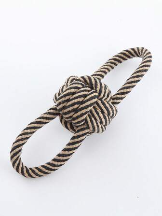 PETSIN Rope Dog Lover And Dog Mom Love Toy, Black And Yellow Color, Suitable For Medium And Small Breeds, Interactive, Chew Toy, Training Aid, And Helps Relieve Anxiety, Cat/Dog Lover Gift And Dog/Cat Mom Love Pet Product