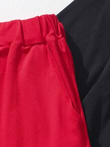 2 Stücke/Set Teenager Jungen Lässig Mode Cartoon Auto bedrucktes T-Shirt und Buchstabe Grafik Shorts Outfit, geeignet für Frühling und Sommer Alltagstragen und Reisen - Verschiedenfarbig - Übersicht 3