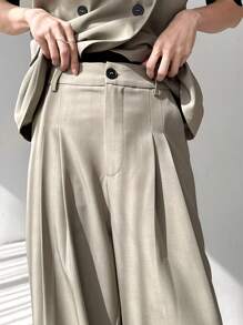 FRIFUL Women Loose Fit 2pcs Set - Camisole Top And Wide Leg Pants