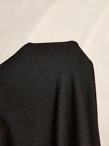 MaterniWear Vestido de maternidad ajustado de punto en unicolor con detalle retorcido, para el trabajo/oficina