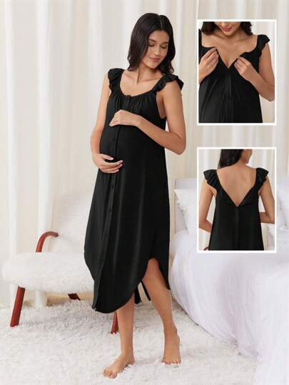 SHEIN Koszula porodowa dla mamy do szpitala