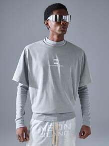 NEON BLANC Paquete de 3 camisetas de manga corta de cuello redondo de estilo urbano para hombre