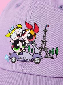 THE POWERPUFF GIRLS X SHEIN Verstellbare Baseball Kappe mit Cartoon Muster