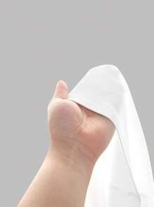 SHEIN Girlism 少女白色夏季扭纹前罗纹针织抹胸，适合度假、节日、午餐、音乐节等 - 白色 - 查看 5