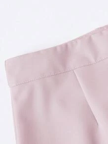 SHEIN PETITE Petite Women All-Match Simple Versatile A-Line Mini Skirt, Heather Grey