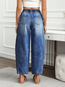 EMERY ROSE 女式休闲洗水喇叭牛仔裤