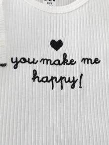 夏季新生女宝宝白色圆领荷叶边泡泡袖刺绣字母短袖连体衣配黑白格子蝴蝶结短裤袜头箍组合套装可爱小清