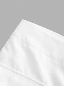 SHEIN ICON Asymmetric Patchwork 3D Pocket Low-Rise Mini Skirt