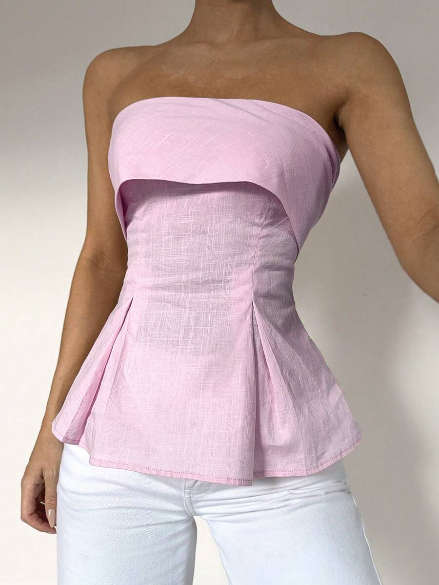 Haut Femme Lin Vert Et Dentelle – Taille 44 (petit) – Très Bon état