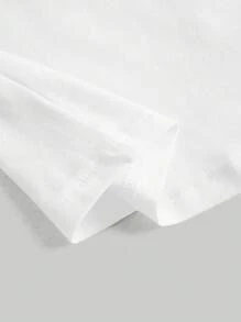 BamGleam Áo thun nữ tay ngắn phong cách đơn giản thường ngày mùa hè - trắng - Xem 6