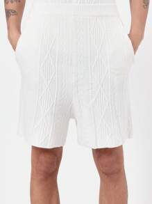 SUMWON Cable Knit Polo Co-Ord Set Summer Retro Tennis Style Short Sleeve Knitted Two-Piece Leisure Athletic Vacation Resort Wear Preppy Sports Casual Outfit