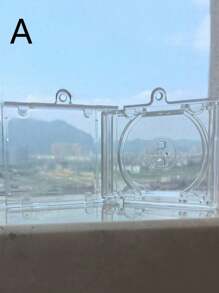 迷你 CD 盒 光盘播放器 钥匙圈 钥匙链 吊坠链 返校 - 無色 - 查看 3