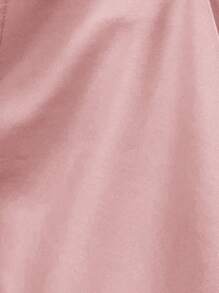 SHEIN 年轻女孩拼色彼得潘领 3D 花朵下摆 A 字裙，春夏适合女孩日常穿着、节日、家庭聚会和特殊场合 - 粉色 - 查看 8