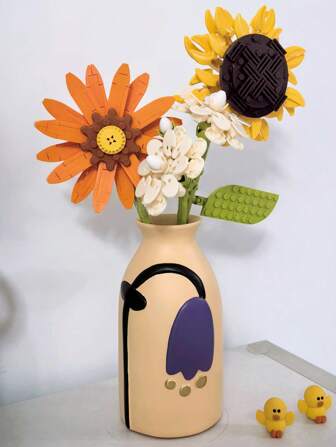 Joivida 1 pièce Vase à fleurs en céramique moderne et artistique à la mode, pot de plante, décoration de maison artistique et fantaisiste. Parfait pour les mariages, les dîners, les chambres, la décoration de table, l'usage quotidien décontracté, cadeau de pendaison de crémaillère idéal, décoration de table Rama