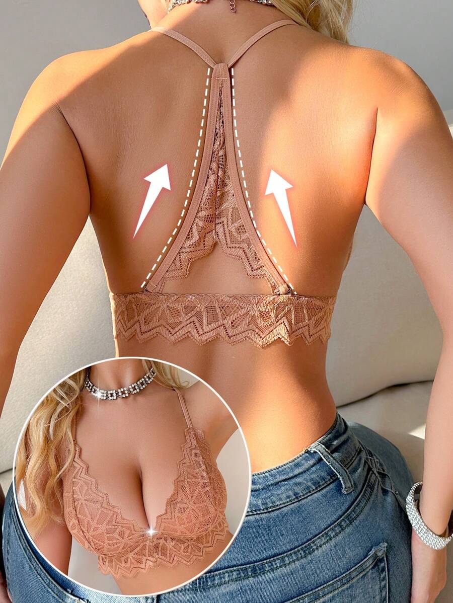 1 件女士蕾丝无钢圈内衣文胸