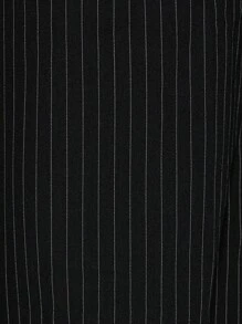 MISSGUIDED Designer Pinstripe Coordinated Set Long Sleeve Ruched Front Blouse Wide Leg Pants Business Office Professional Fall Winter Workwear Suit
