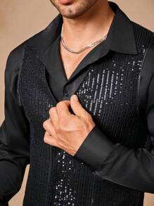 Manfinity VCAY Men's Woven Fashionable Casual Slim Fit Sleeveless Suit Vest - White - View 3