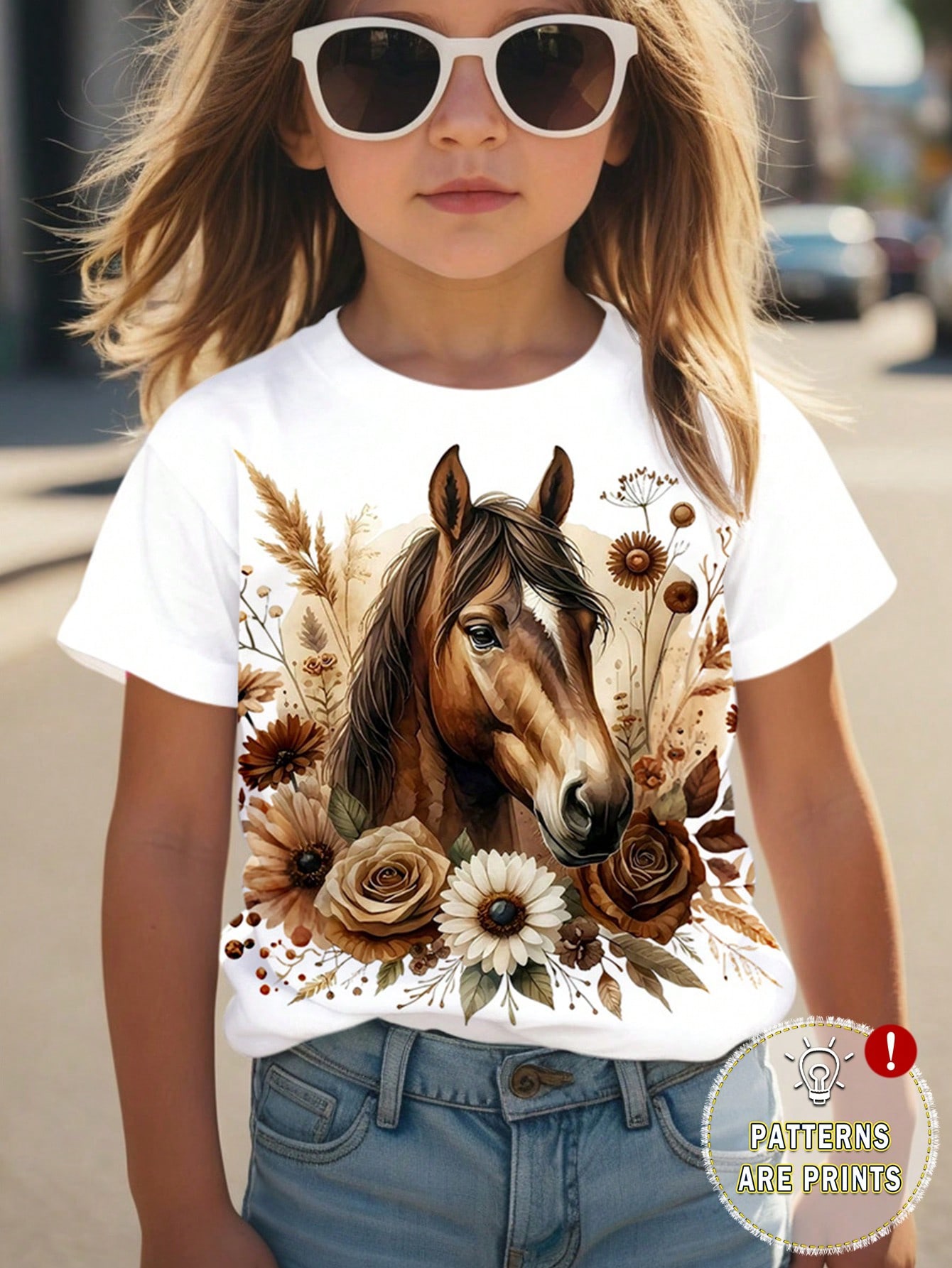 SHEIN Leap Crew تي شيرت قصير الأكمام بطاقم رقبة لل...