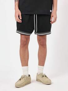 SUMWON Conjunto premium de chándal estilo athleisure con raya en el bajo, informal, de primavera y verano, ropa urbana de moda a juego, conjunto deportivo para entrenamiento y actividad física