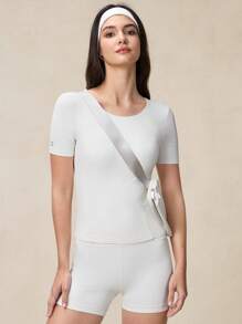 OutZeal Sweat Wicking Buttery Soft Crew Neck Tight T-Shirt Running Workout Outdoor - White - View 8