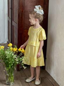 SHEIN LMoss Kids Conjuntos para niñas jóvenes LMoss