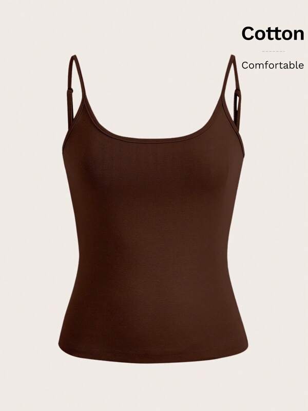 SHEIN BASICS Solid Cami Top