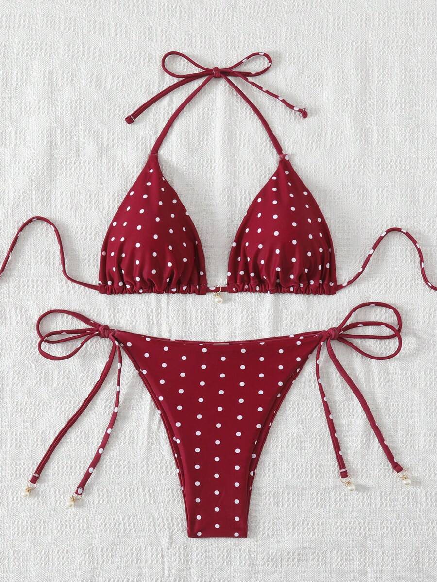 Swim Chiccia 女士海滩夏季服装，随机印花泳衣套装