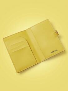 TOM & JERRY X SHEIN Yellow Cheese & Cartoon Animal Print Kawaii Portable Passport Holder - Yellow - View 4