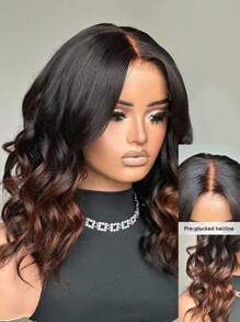 Loose Body Wave 4x4 Lace Closure Wigs Human Hair Transparent Lace Wigs 180% Density Human Hair Pre Plucked With Natural Hairline 100% Remy Human Hair