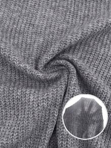 Calvaya Solid Wrap Hem Sweater Knit Pullover Fall Winter Outfit