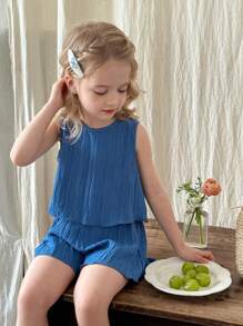 SHEIN LMoss Kids LMoss Young Girls Sets