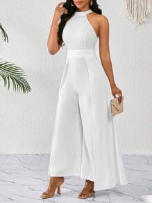 SHEIN Lady Spring/Summer Elegant White Vacation Outfits Woman Summer Outfits For Women Bodysuits For Women Birthday Dresses For Women Wedding Business Casual Woman Vacation Holiday Wedding Guest Dress Women Women Jumpsuit