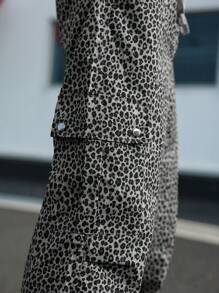 Manfinity EMRG Men's Fashion Leopard Print Cargo Pants - Multicolor - View 7