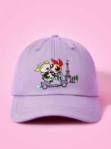 THE POWERPUFF GIRLS X SHEIN Verstellbare Baseball Kappe mit Cartoon Muster