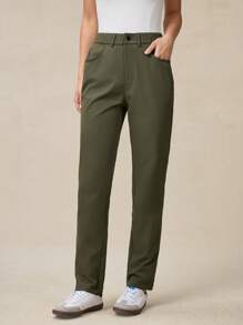 OutZeal 女式速干徒步裤 高腰全天裤 可调节腰带 - 綠色 - 查看 8