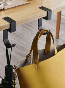 1pc Portable Bag Hook With Anti-Slip Design And Removable Side For Table Desk, Strong Bearing Capacity Back To School