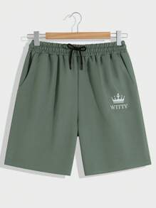 RueChic Vacation Style Men's Plant Print Shirt Co-Ord Set - Multicolor - View 7