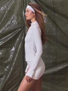 Musera Sport High Neck Zip Through Fitted BBL Sculpt Jacket Musera Sport Active Workout, Padel, Tennis, Racquetball, Pickleball Gym Fitness