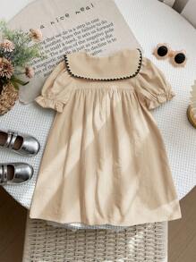 LMoss Kids LMoss Young Girls Dresses - Apricot - View 2