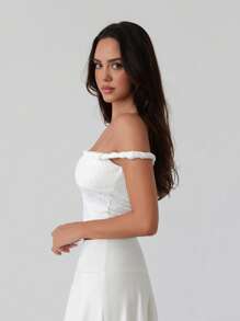 Roylia Stylish New Design Twist Cutout Sexy Sleeveless Top For Women - Apricot - View 4