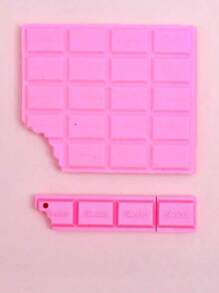 1 包巧克力笔记本和一支巧克力笔（粉色/棕色/黄白色），80 页创意（带香味）学生巧克力记事本迷你记事本便携式趣味备忘录用于标记颜色和学校用品笔记本套装 - 彩色 - 查看 9